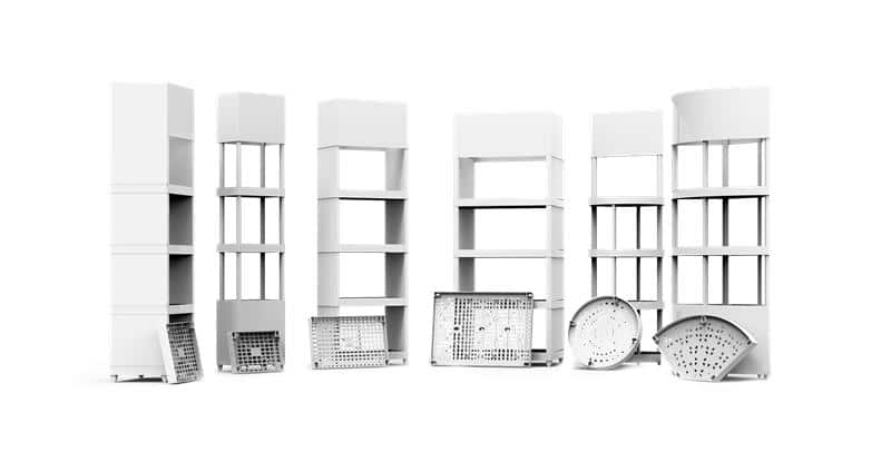 pop display en 3D displays stockeurs plv en plastique personnalisables par Cameleon group