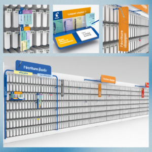 Solutions de merchandising et PLV de linéaire en magasin